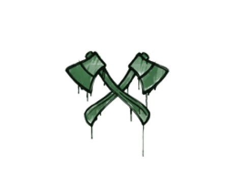 Sealed Graffiti | X-Axes (Jungle Green)