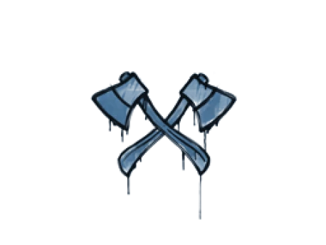 Sealed Graffiti | X-Axes (Monarch Blue)