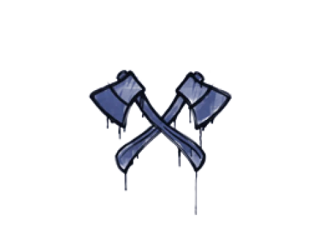 Sealed Graffiti | X-Axes (SWAT Blue)