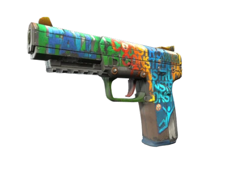 Souvenir Five-SeveN | Fall Hazard (Well-Worn)