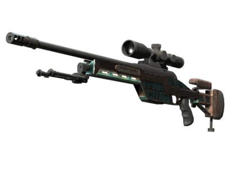 Souvenir SSG 08 | Azure Glyph (Well-Worn)