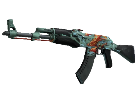 StatTrak™ AK-47 | Aquamarine Revenge (Well-Worn)