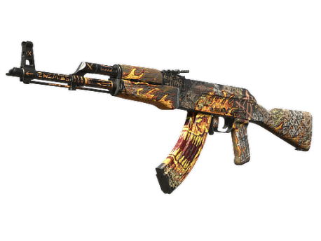 StatTrak™ AK-47 | Searing Rage (Well-Worn)