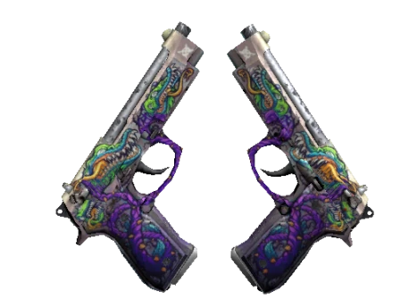 StatTrak™ Dual Berettas | Flora Carnivora (Battle-Scarred)