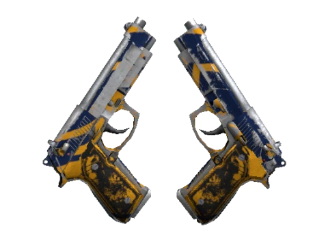 StatTrak™ Dual Berettas | Marina (Battle-Scarred)