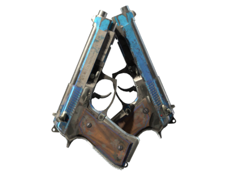 StatTrak™ Dual Berettas | Urban Shock (Battle-Scarred)