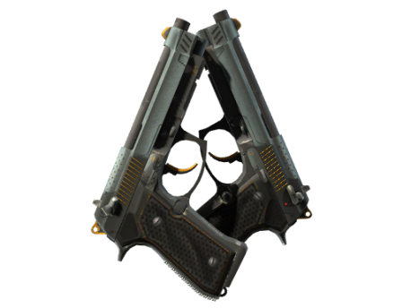 StatTrak™ Dual Berettas | Ventilators (Well-Worn)