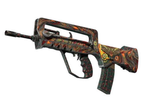 StatTrak™ FAMAS | Eye of Athena (Well-Worn)