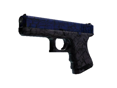 StatTrak™ Glock-18 | Blue Fissure (Well-Worn)