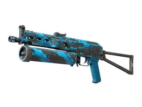 StatTrak™ PP-Bizon | Blue Streak (Well-Worn)