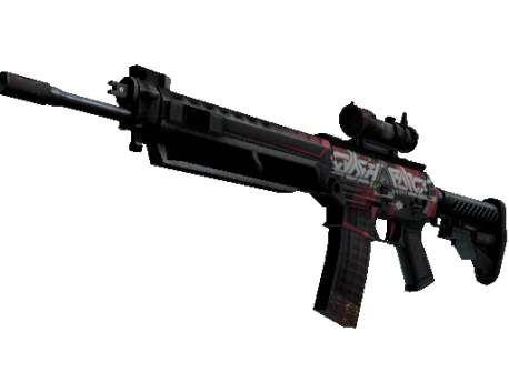 StatTrak™ SG 553 | Cyberforce (Battle-Scarred)