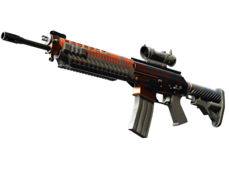 StatTrak™ SG 553 | Danger Close (Well-Worn)