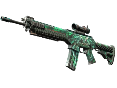 StatTrak™ SG 553 | Dragon Tech (Well-Worn)