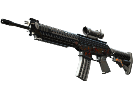 StatTrak™ SG 553 | Heavy Metal (Factory New)