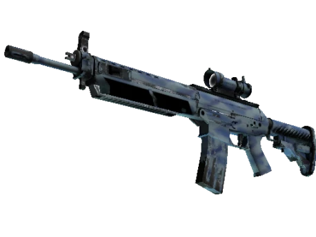 StatTrak™ SG 553 | Брызги волны (Поношенное)