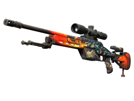 StatTrak™ SSG 08 | Dragonfire (Factory New)