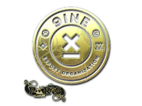 Sticker | 9INE (Gold) | Paris 2023