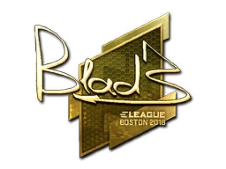 Sticker | B1ad3 (Gold) | Boston 2018