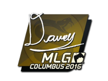 Наклейка | DAVEY | MLG Columbus 2016 КС ГО | Купить, Продать на Market ...