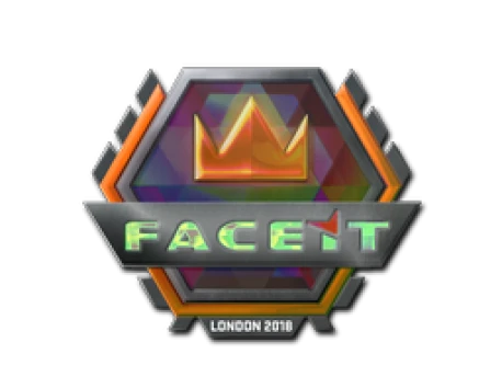 Наклейка | FACEIT (голографическая) | Лондон-2018