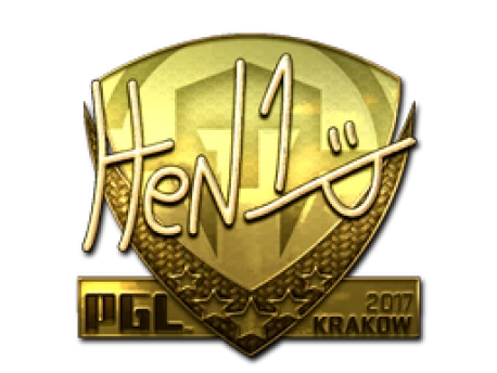 Sticker | HEN1 (Gold) | Krakow 2017