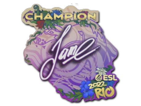 Sticker | Jame (Champion) | Rio 2022