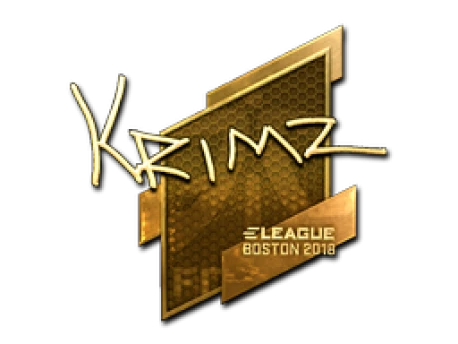 Sticker | KRIMZ (Gold) | Boston 2018