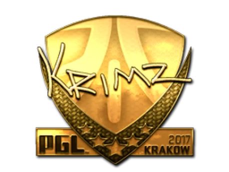 Sticker | KRIMZ (Gold) | Krakow 2017