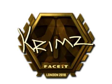 Sticker | KRIMZ (Gold) | London 2018