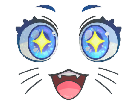 Sticker | Kawaii Eyes (Glitter)