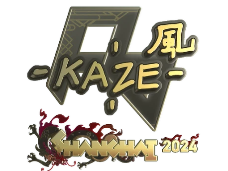 Sticker | Kaze (Gold) | Shanghai 2024