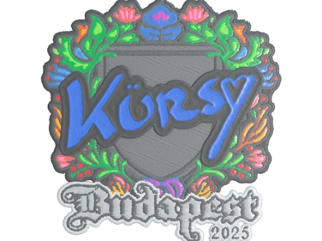 Sticker | Kursy (Embroidered) | Budapest 2025