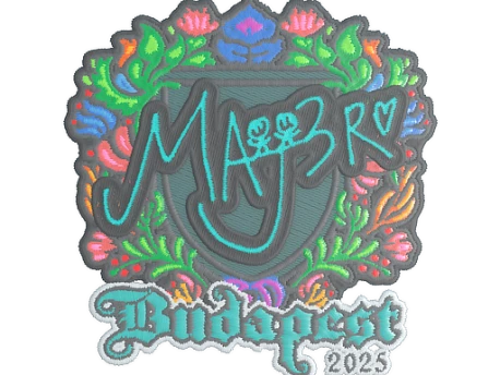 Sticker | MAJ3R (Embroidered) | Budapest 2025
