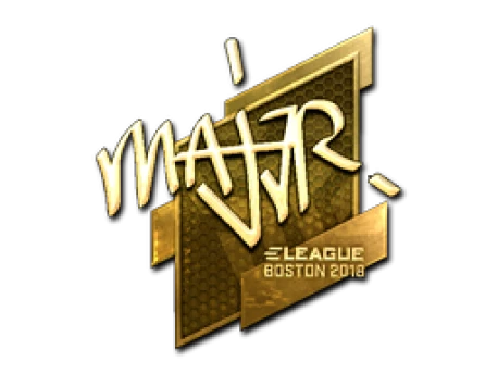 Sticker | MAJ3R (Gold) | Boston 2018