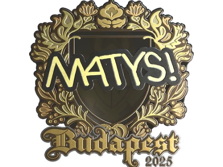 Sticker | MATYS (Gold) | Budapest 2025