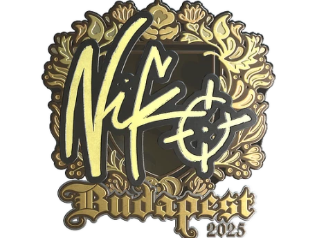 Sticker | NiKo (Gold) | Budapest 2025