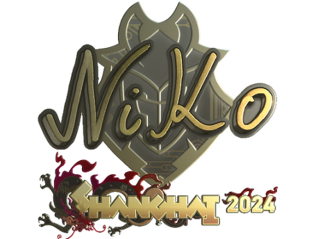Sticker | NiKo (Gold) | Shanghai 2024