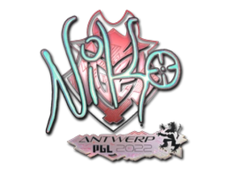Sticker | NiKo (Holo) | Antwerp 2022 CS:GO | Buy, Sell On Market CS:GO
