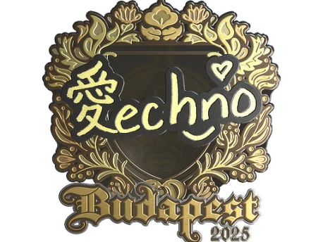 Sticker | Techno4K (Gold) | Budapest 2025