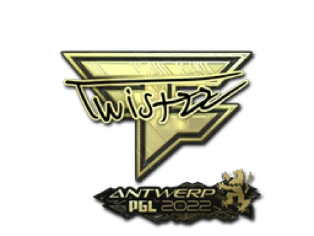 Наклейка | Twistzz (Gold) | Antwerp 2022