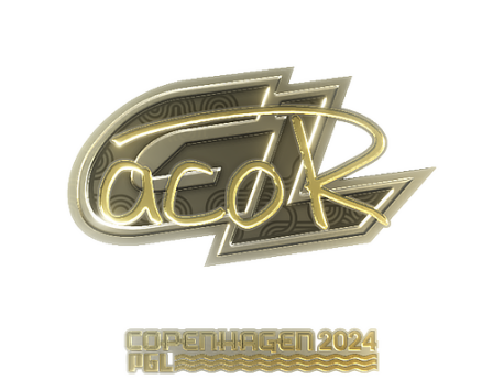 Sticker | acoR (Gold) | Copenhagen 2024