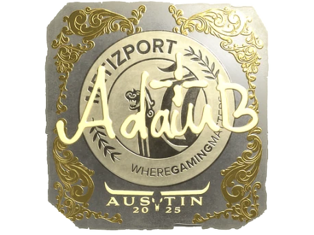 Sticker | adamb (Gold) | Austin 2025