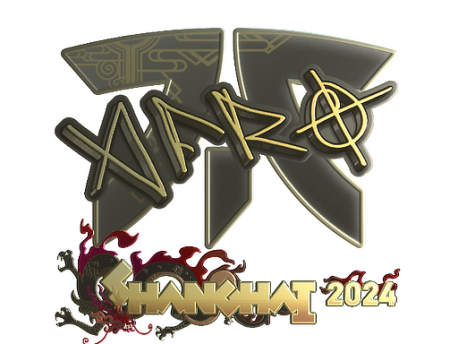 Sticker | afro (Gold) | Shanghai 2024