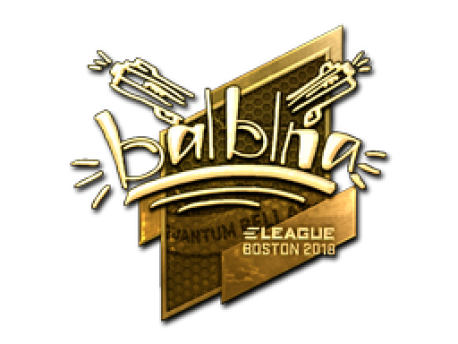 Sticker | balblna (Gold) | Boston 2018