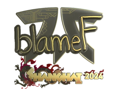 Sticker | blameF (Gold) | Shanghai 2024
