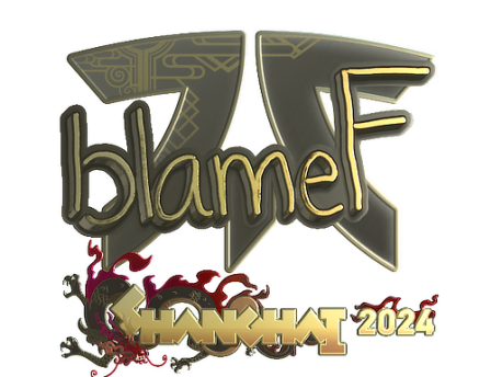 Sticker | blameF (Gold) | Shanghai 2024