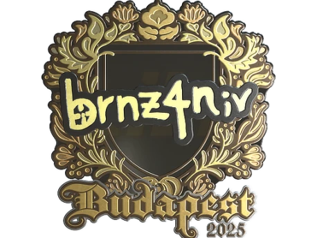 Sticker | brnz4n (Gold) | Budapest 2025