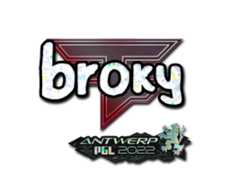 Sticker | broky (Glitter) | Antwerp 2022 CS:GO | Buy, Sell On Market CS:GO