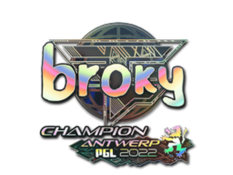 Sticker | broky (Holo, Champion) | Antwerp 2022