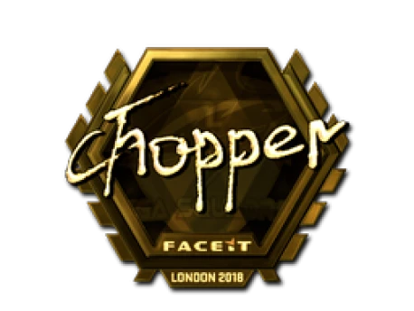 Sticker | chopper (Gold) | London 2018